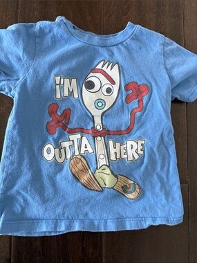 Disney Toy Story Blue Forky 'I'm Outta Here' Graphic Tee